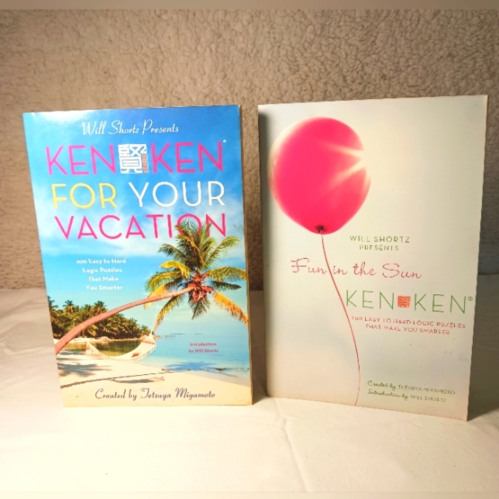 Ken Ken Puzzle Books Never Used X2 Like Sudoku